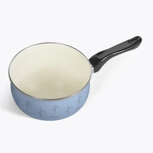 Ковш эмаль Home Флёр, голубой, 1,5 л.