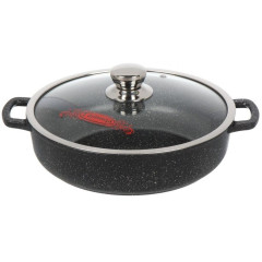Жаровня Горница Гранит Induction, 3,5 л., 28 см (Иж2832аг)(460201) с крышкой