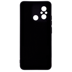 Бампер Xiaomi Redmi 12C 4G/11A/Poco C55 ZIBELINO Soft Matte черный с микрофиброй