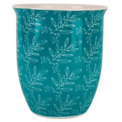 Кружка 500 мл., фарфор, Floristry 1360039-2, бирюзовая (485272)