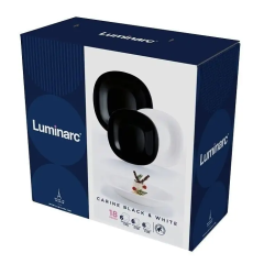 Набор столовый LUMINARC КАРИН 18пр., N1489, черно-белый