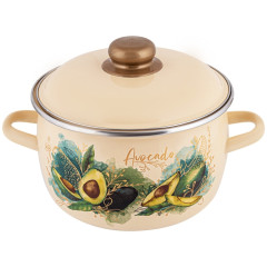Кастрюля APPETITE Avocado, эмаль, 2,0л