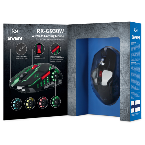 Мышь SVEN RX-G930W черный 