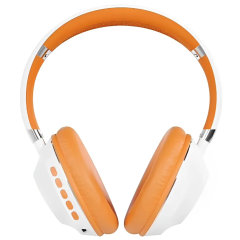 Гарнитура Bluetooth More choice HW34S белый/оранжевый (*5)