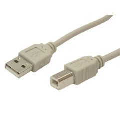 Кабель USB 2.0 A вилка - B вилка 1.8 м 5BITES UC5010-018C