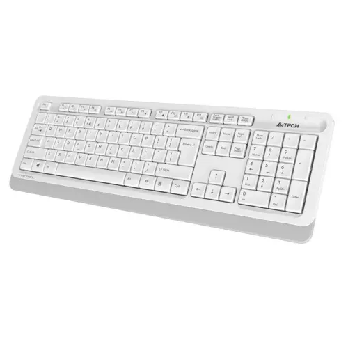 Клавиатура + Мышь A4 Fstyler FG1010 клав:белый/серый мышь:белый/серый USB Multimedia