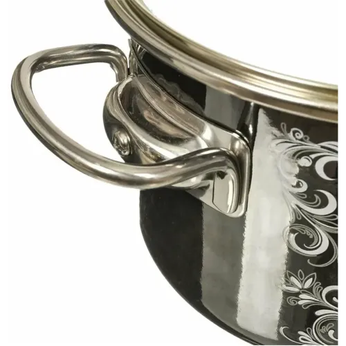 Кастрюля VITROSS Iseberg, эмаль, индукция, мокрый асфальт, 2 л.(8SD165S)
