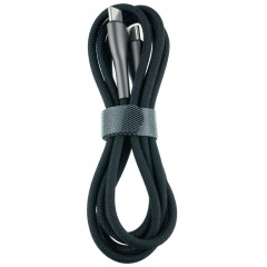 Кабель USB 2.0 Type C - Type C 1.2 м 3A Olmio 60W PD Style черный