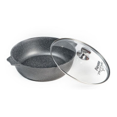 Жаровня Мечта Гранит, 32 см (36701)(6 л.) с крышкой (362478)