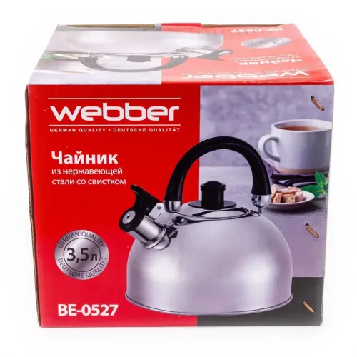 Чайник со свистком WEBBER BE-0527, 3.5 л.