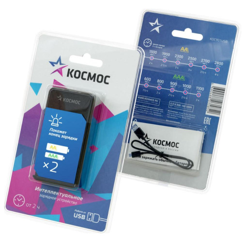 ЗУ д/аккум КОСМОС KOC901USB