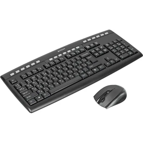 Клавиатура + Мышь A4Tech 9200F черный   