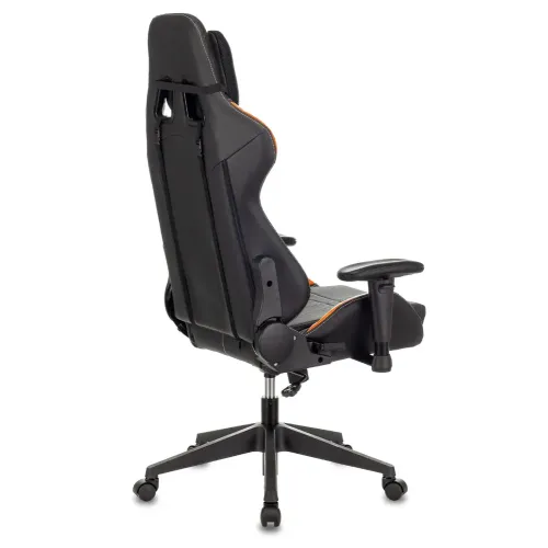 Кресло игровое Zombie VIKING 5 AERO черный/оранжевый эко.кожа