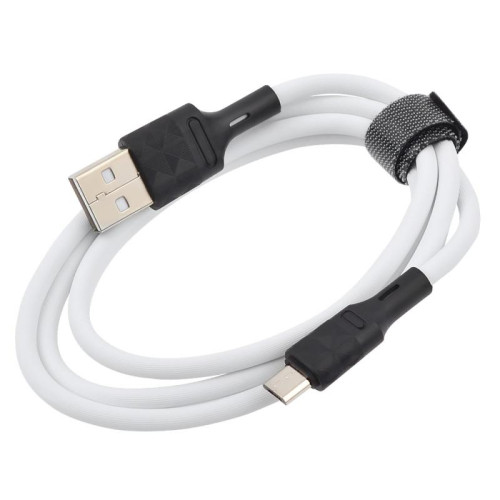 Кабель USB 2.0 A вилка - microUSB 1 м Vixion 2.4A VX-07m PRO белый
