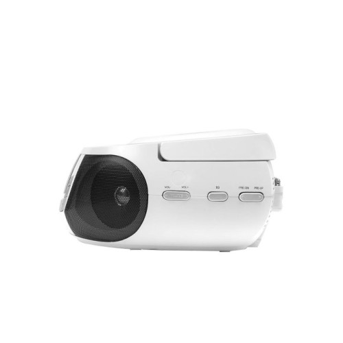 Магнитола-FLASH TELEFUNKEN TF-CSRP3498B белый/черный