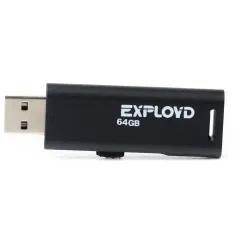 Карта USB2.0 64 GB EXPLOYD 580 черный
