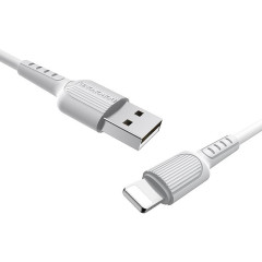 Кабель USB 2.0 A вилка - 8pin 1 м Borofone BX16 (White)