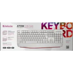 Клавиатура Defender Atom HB-546 RU белый (45547)