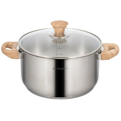 Набор посуды DANIKS "Осло", кастрюли, нерж., индукция, 10 пр (GS-01147-10PC)(478894)