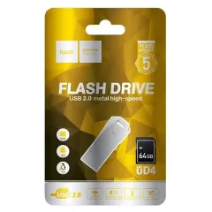Карта USB2.0 64 GB Hoco UD4 серебристый