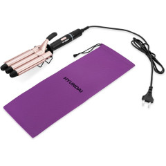 Щипцы HYUNDAI H-HS1477 черный/розовый (тройные)(22 мм)