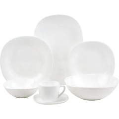 Набор столовый LAVENIR WHITE, стеклокерамика, квадрат, 32 пр. (LFP WHITE)