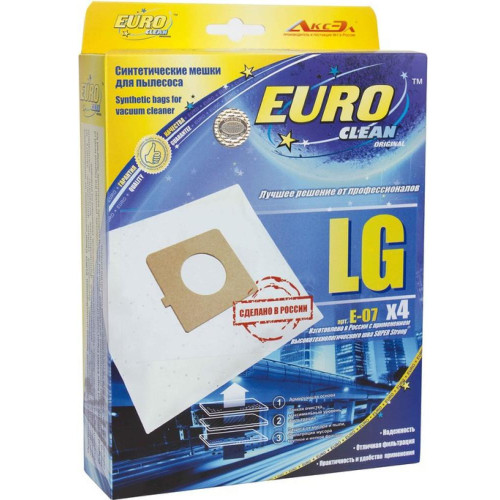 Пылесборник EURO Clean E-07 4 шт. LG TB-33