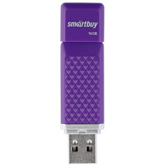 Карта USB2.0 16 GB Smartbuy Quartz SB16GBQZ-V фиолетовый