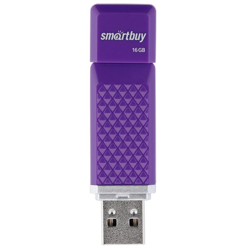 Карта USB2.0 16 GB Smartbuy Quartz SB16GBQZ-V фиолетовый