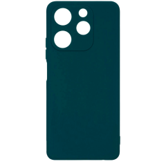 Бампер Tecno Spark 10 Pro 4G ZIBELINO Soft Matte темно-зеленый с микрофиброй