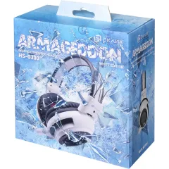 Гарнитура Oklick HS-G300 ARMAGEDDON белый/черный 