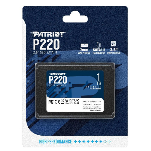 SSD 2,5" SATA 1Tb Patriot P220S1TB25 P220