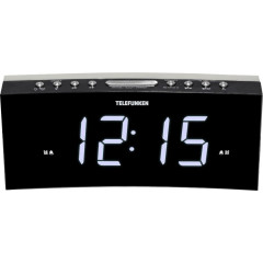 Радиочасы TELEFUNKEN TF-1569U черный с белым