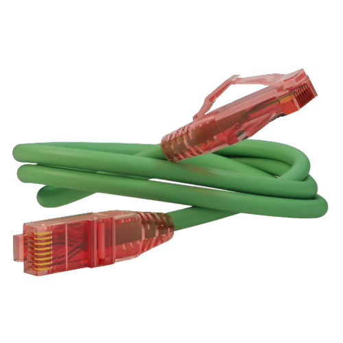 Кабель RJ-45 1 м Hyperline зеленый