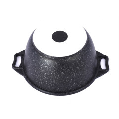 Кастрюля Kukmara, Темный мрамор, алюм., индукция, черная, 4 л.(кмти42а)