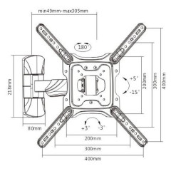 Подставка д/ТВ ULTRAMOUNTS UM869 для 23-55