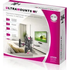 Подставка д/ТВ ULTRAMOUNTS UM898 для 23"-43" черный