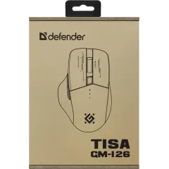 Мышь Defender Tisa GM-126 белый/синий 