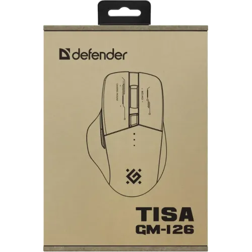 Мышь Defender Tisa GM-126 белый/синий 