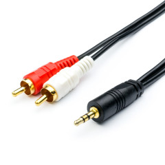 Кабель Jack вилка - 2 RCA 1.5 м ATCOM (АТ7397)