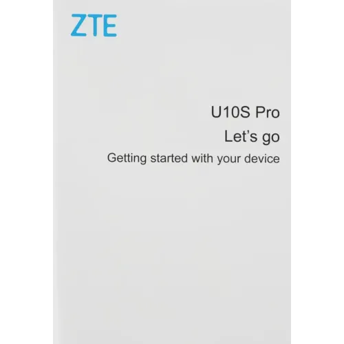 Модем 2G/3G/4G ZTE U10sPro USB Wi-Fi синий