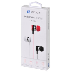 Гарнитура Oklick HS-S-210 красный