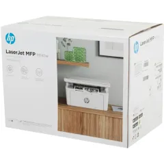 МФУ лазерный HP LaserJet M141w WiFi белый (7MD74A)