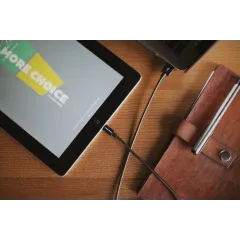 Кабель USB 2.0 A вилка - 8pin 1 м More choice K31i металл (Black)