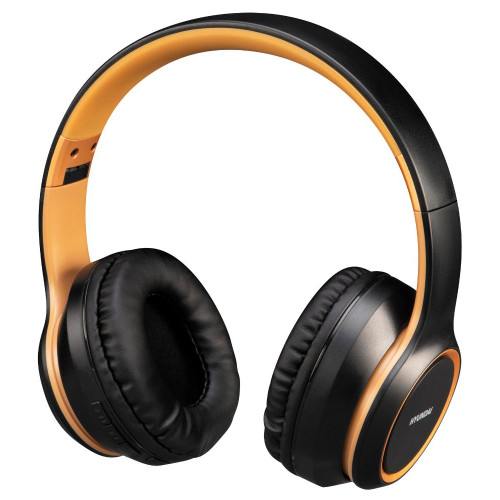 Гарнитура Bluetooth Hyundai H-HP100B черный/белый