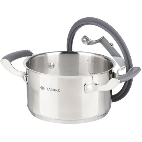 Кастрюля Daniks Верма, нерж., индукция, 1,7 л. (CW-S071-16)(460663)