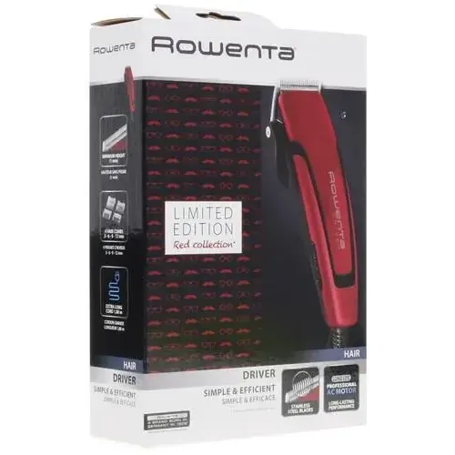 Машинка для стрижки ROWENTA TN1604 красный/черный (сет.)