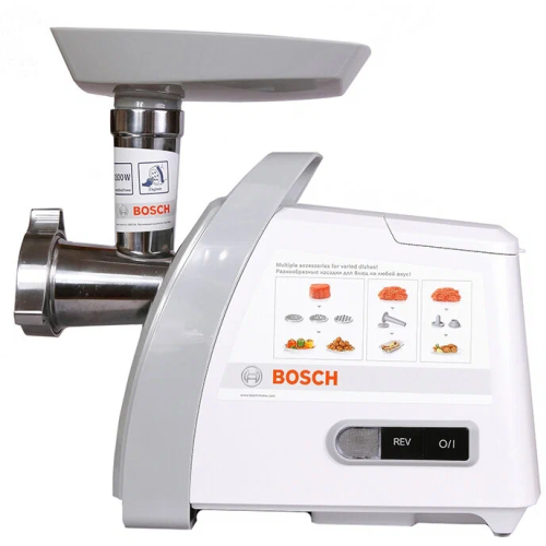 Мясорубка Bosch MFW66020, белая/серая