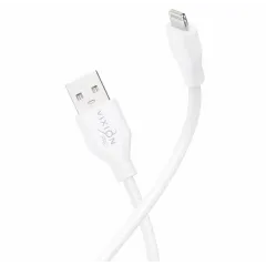 Кабель USB 2.0 A вилка - 8pin 2 м Vixion 2.4A VX-02i PRO белый