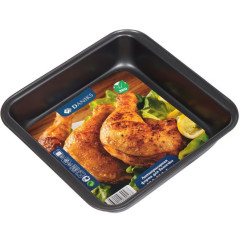 Форма для выпечки сталь DANIKS, прямоугол,, 22х23.2х5 см, черная (KB18501)